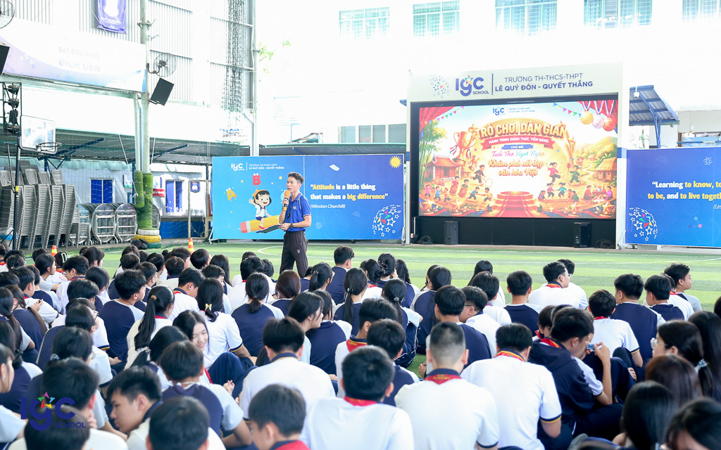 TRÒ CHƠI DÂN GIAN KHỐI 9 - SÔI NỔI GẮN KẾT, PHÁT HUY TINH THẦN ĐỒNG ĐỘI