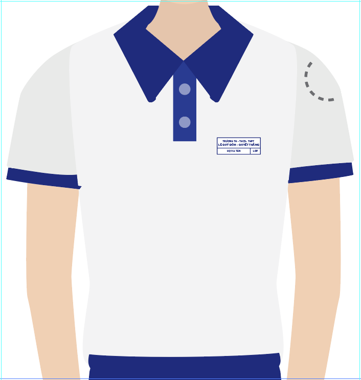 Áo thun đi học nam/nữ THCS - THPT